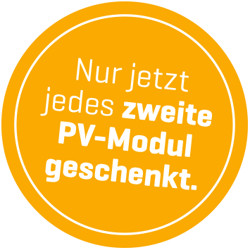 Aktionshinweis: Jedes zweite PV-Modul geschenkt